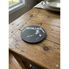 Sora Design Metallica Temalı Dekoratif Bardak Altlığı Masa Üstü Aksesuarı