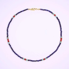 Ahu Lapis Lazuli & Mercan Kolye