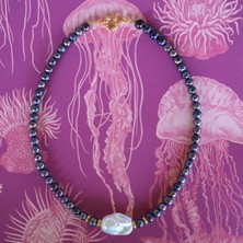 Noir Pearl Siyah Inciler Ile Barok Inci Kolye