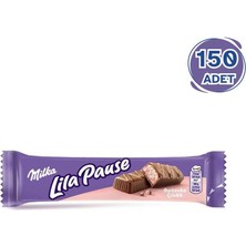 Milka Lila Pause Çilekli Bar Çikolata 34 gr x 150 Adet