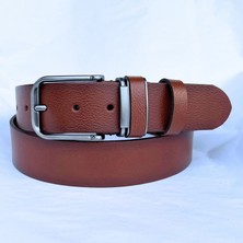 Parscraft Hakiki Deri Erkek Kemer 4 cm Özel Tokalı Şık Tasarım Kot Kemeri