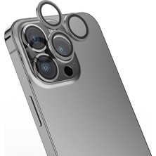 Maks Technology iPhone 16 Pro Mkst Mikro Kamera Lens Koruyucu - Gri