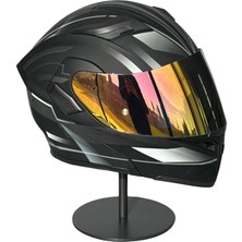 Scharf 902 Çene Açılır Motosiklet Kaskı – Güneş Gözlüklü (Rosegold Vizörlü) Mx1 Whıte