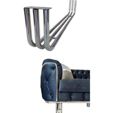 BafArt Üç Boru Model Metal Mobilya Ayağı 2 Adet