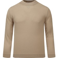 Hatemoğlu Camel Regular Fit Yarım Balıkçı Yaka Rayon Kazak