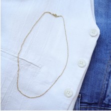 Çelik Ince Burgu Kolye