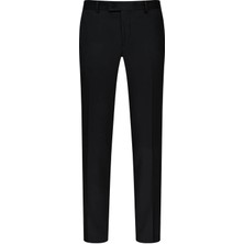 Hatemoğlu Siyah Regular Fit Yandan Cepli Kumaş Pantolon