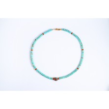 Turkuaz Taşlı Kolye