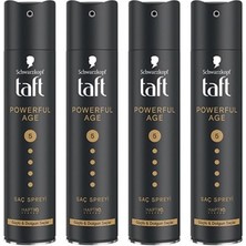 Taft, Powerful Age, Saç Spreyi - 250 ml  x 4 Adet