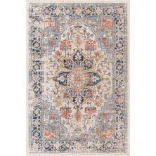 Ela Home Vintage Bej Modern Dijital Baskı Oturma Odası Salon Mutfak Halısı