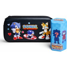Ada Çanta Kırtasiye Süper Ikili Sonic Çift Bölmeli Kalemlik ve Sonny Angel AD63315