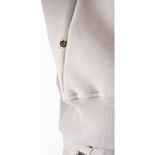 Erkek Dik Yakalı ve Yarım Fermuarlı  Bol Kesim Üst