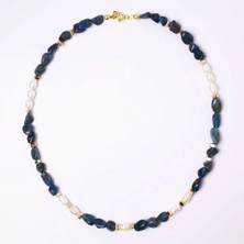 Apatit ve Hematit Taşlı Inci Kolye