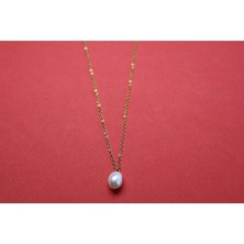 Çelik Zincirli Inci Kolye