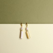 Alegra Sedef Taşılı Inci Küpe