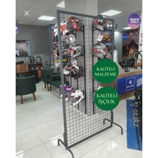 Md Vitrin Dekorasyon Ayaklı Tel Pano 100X200 cm 5x5 Sk Telli Renk:antrasit