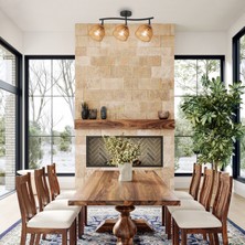 Lucea Vada 3 Lu Siyah Plafonyer 3XE27