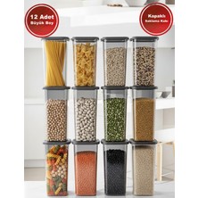 Effe Home 12'li Büyük Boy Premium Saklama Kabı