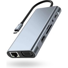 ForWhat Büro Ev Ofis Cihazları Için USBC-11HUB Hdtv Çevirici