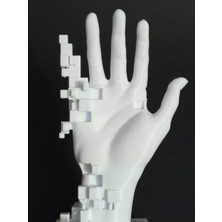 Dijital Form El – Glitch Tasarımlı 3D Baskı Dekoratif Heykel