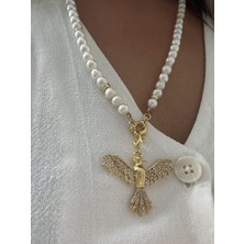 Anka Kuşu Inci Kolye