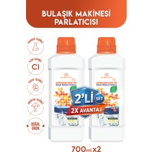 BioBellinda Doğal Bulaşık Makinesi Parlatıcısı Mükemmel Temizliğin Özel Formülü 650 ml (2li Set)