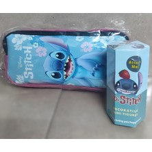 Ada Çanta Kırtasiye Süper Ikili - Stitch Çift Bölmeli Kalemlik ve Sonny Angel AD634006