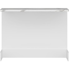 Alvinka Mutfak Ada Modül 120CM Beyaz - Mermer Tezgah Suntalam