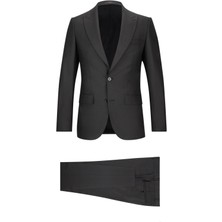 Hatemoğlu Siyah Slim Fit Sivri Yaka Klasik Takım Elbise