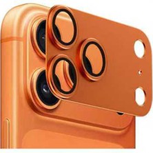 Maks Technology iPhone 17 Pro Mkst Cl-20 Kamera Lens Koruyucu - Turuncu