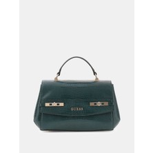 Guess Melinda Üstten Saplı Kapaklı Kadın Yeşil Omuz Çantası HWKL9933200-FOR