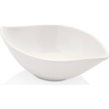 Külsan 12099.CW - Thermoset S Leaf 6'lı Minimal Sosluk 12X8 cm - H.3,7 Cm, Thermoset Melamin