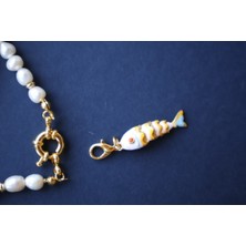 Lucky Fish Orta Boy Beyaz Charm