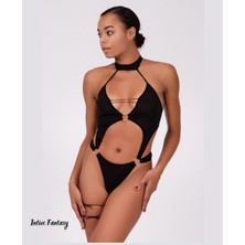 Intive Lingerie Intive Fantasy Siyah Derin Dekolteli Arkası String Kesim Fantezi Babydoll/gecelik