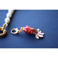 Koi Balığı Orta Boy Kırmızı Golden Fish Charm