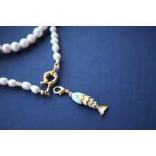 Lucky Fish Orta Boy Mavi Charm