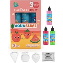 Cadence Kooky Aquaslime - Kendin Yap Oyuncak Seti Tatlı Meyveler 3 Renk 90ML