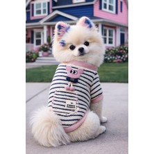 Triko Arkası Sevimli Aksesuar Detaylı Köpek Üstü