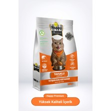 Happy Tavuklu Kuru Kedi Maması 500 G