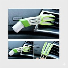 Stylmenplus Detay Temizlik Fırçası Klima Izgara Temizleme Sünger Uçlu Yeşil-Beyaz