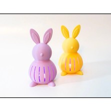 🐰 3D Baskı Tavşan LED Gece Lambası – Dekoratif & Sevimli Tasarım