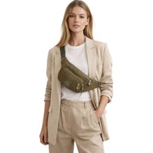 Newish Kadın Krinkıl Kumaş Çapraz Omuz ve Bel Çantası NEW346