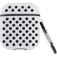 Eco Port Airpods 3 (3.nesil) Spor Delikli Kılıf - Gri-Siyah