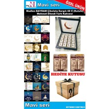 Mynil Bayram Çikolatası 48 Li (Kutulu) Mehmet Efendi Türk Kahvesi Hediyeli Mavi Seri