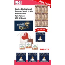 Mynil Madlen Çikolata Sargılı Ramazan Temalı 10 Adet - Mehmet Efendi Türk Kahvesi 6gr x 10 Adet