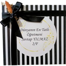 Mynil Öğretmenler Günü Madlen Çikolata Kutusu 48'li Kişiye Özel (Pelit Valonia)