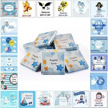 Mynil Bebek Çikolatası Erkek Isimli Dökme Madlen Çikolata Kişiye Özel Tasarım 140 Adet 980 G