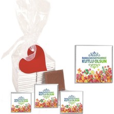 Mynil Madlen Çikolata Sargılı Ramazan Bayramı Marka 35 Adet Jelatin Poşetli Kalpli Etiketli