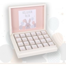 Mynil Tavşan Konseptli - Isimli Kız Bebek Çikolatası