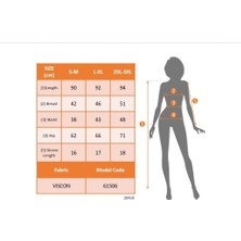 Serac Collection Kadın Kısa Kollu V Yakalı Önden Düğmeli Çift Renkli Viskon Elbise